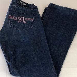 Rock & Republic Kasandra bootcut jeans Pink Crystals Size 27